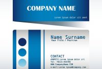 A Blue And Grey Calling Card Royalty Free Vector Image for Template For Calling Card