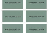 A Business Card Template Psd  Per Sheet  Business Cards intended for Name Card Template Photoshop