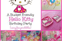 A Super Sweet Hello Kitty Birthday Party Using Free Printables for Hello Kitty Banner Template
