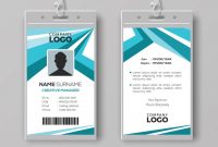 Abstract Corporate Id Card Design Template Vector Image pertaining to Company Id Card Design Template
