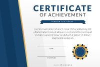 Achievement Certificate Designs Amp Templates In Word Psd  Mandegar intended for Certificate Of Attainment Template