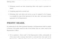 Agreements  Profit Sharing Agreement Template Template in Information Sharing Agreement Template