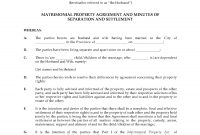 Alberta Separation Agreement  Legal Forms And Business Templates throughout Common Law Separation Agreement Template
