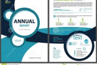 Annual Report Template With Geometric Shapes Stock Vector throughout Illustrator Report Templates