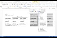 Apa Tables In Word  Youtube for Apa Table Template Word