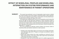 Appendix A  Effect Of Wheelrail Profiles And Wheelrail with regard to Blank Performance Profile Wheel Template