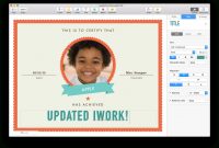 Apple Updates Iwork For Mac With Force Touch And Split View Support in Certificate Template For Pages