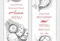 Asian Food Menu Design Template — Stock Vector © Artromashka intended for Asian Restaurant Menu Template