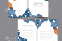 Attractive Halffold Brochure Template Design Stock Vector intended for Half Page Brochure Template
