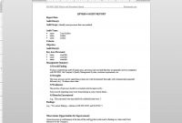 Audit Report Iso Template in Iso 9001 Internal Audit Report Template