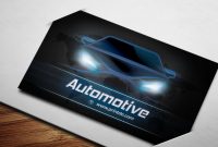 Automotive Blue Business Cards   Printdo regarding Automotive Business Card Templates