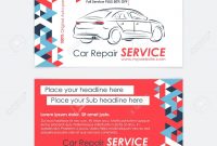 Automotive Service Business Card Template Car Diagnostics And with Transport Business Cards Templates Free