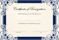 Award Certificate Template Word Ideas Certificates Awards pertaining to Sample Award Certificates Templates