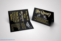 Awesome Foldable Business Card Template  Hydraexecutives regarding Fold Over Business Card Template