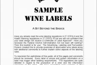 Awesome Free Wine Label Template For Word  Best Of Template regarding Wine Label Template Word