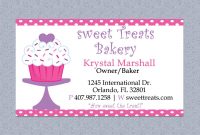 Bakery Cakes Business Cards Business Card Templates T intended for Cake Business Cards Templates Free