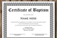 Baptism Certificate Template Microsoft Word Editable  Etsy with Baptism Certificate Template Word