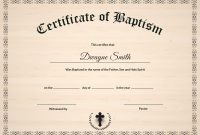 Baptism Certificate Template throughout Baptism Certificate Template Download