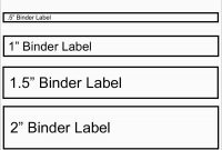 Beautiful Binder Spine Label Template Free  Best Of Template inside Ring Binder Label Template