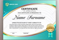 Beautiful Certificate Template Design With Best Award Symbol regarding Beautiful Certificate Templates