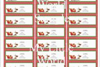 Beautiful Christmas Address Labels Free Templates  Best Of Template within Christmas Address Labels Template