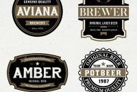 Beer Label Graphics Designs  Templates From Graphicriver pertaining to Beer Label Template Psd
