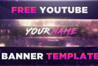 Best Banner Template Psd Photoshop  Free Download   Youtube inside Banner Template For Photoshop