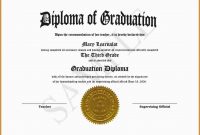 Best Of Free Printable Diploma Template  Best Of Template in Free Printable Graduation Certificate Templates