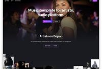 Best Responsive Music Website Templates   Colorlib within Record Label Website Template Free