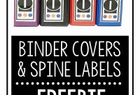 Binder Label Stickers Inspirational Spine Template Of inside Binder Label Template
