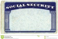 Blank American Social Security Card Stock Photo  Image Of Isolated intended for Ssn Card Template