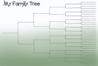 Blank Family Tree Chart Template  Geneology  Blank Family Tree with Fill In The Blank Family Tree Template