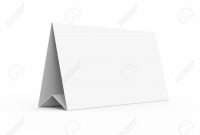 Blank Paper Tent Template White Tent Card With Empty Space In with regard to Blank Tent Card Template