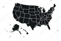 Blank Similar Usa Map Isolated On Stockvektorgrafik Lizenzfrei in United States Map Template Blank