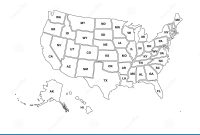 Blank Similar Usa Map Isolated On White Background United States Of inside United States Map Template Blank