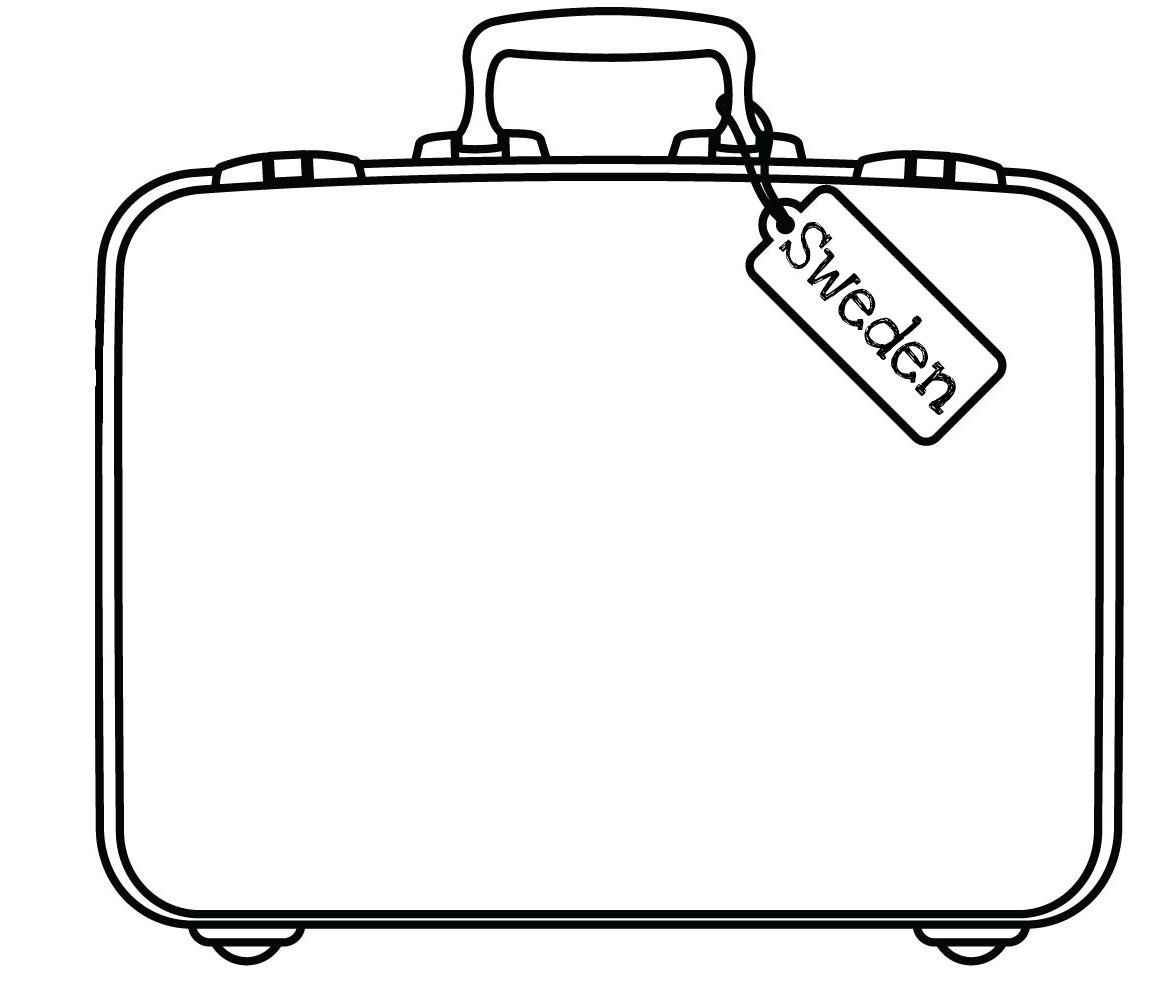 Blank Suitcase Template  Cheapweddingdeco   Clipartimage with regard to Blank Suitcase Template