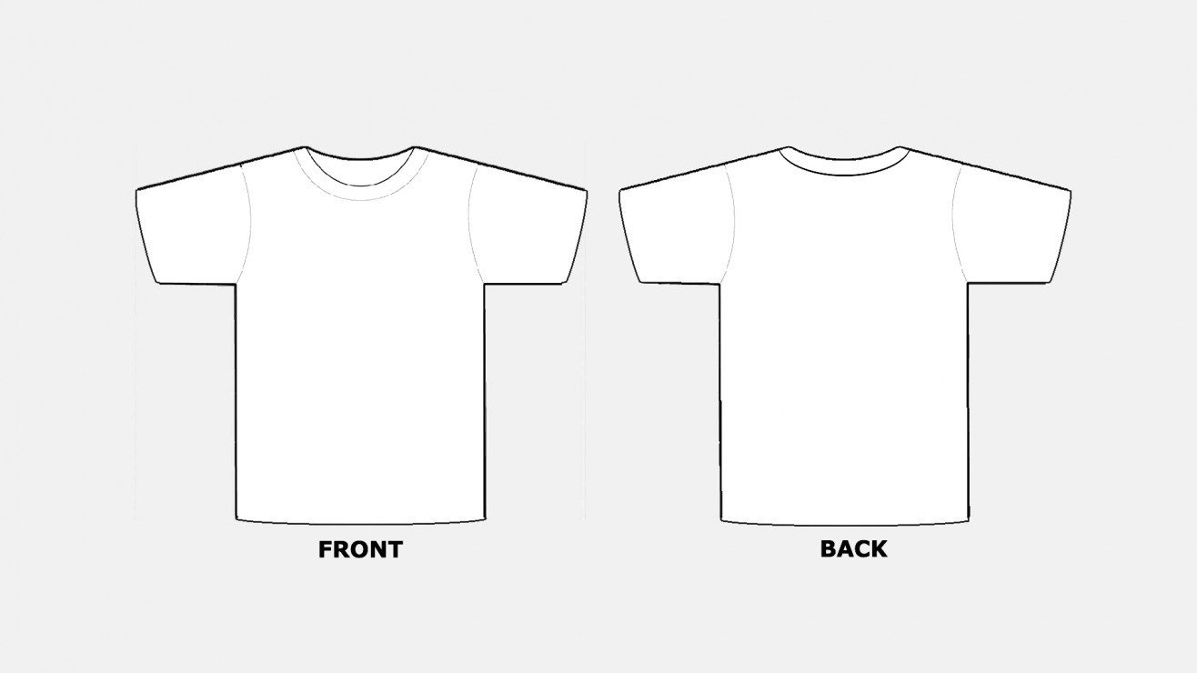 Blank Tshirt Template Pdf T Shirt Templates Free inside Blank Tshirt Template Pdf