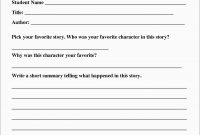 Book Report Template Nd Grade Free New  Best Of Nd Grade Book throughout 2Nd Grade Book Report Template