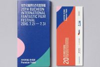 Brand Identity And Ticketsstudio Fnt For Th Bucheon regarding Film Festival Brochure Template