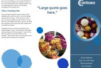 Brochures  Office regarding Office Word Brochure Template