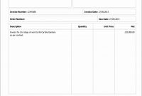 Builders Invoice – Wfacca for Invoice Template For Builders
