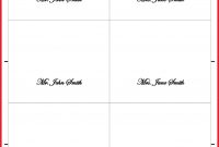 Bunch Ideas For Fold Over Place Card Template About Description in Ms Word Place Card Template