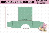 Business Card Holder Template Stand Paper Organiser Box with Business In A Box Templates