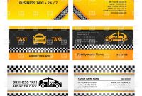Business Card Templates For Taxi Service Vector Image Of pertaining to Transport Business Cards Templates Free