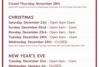Business Hours Template Microsoft Word Ideas Beautiful Holiday with regard to Business Hours Template Word
