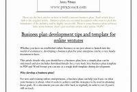 Business Plan Template Pdf Templates Ecommerce Inspirational regarding Ecommerce Website Business Plan Template
