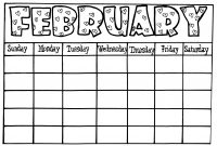 Calendar Template For Kids  Free Calendar Collection with Blank Calendar Template For Kids