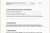 California General Partnership Agreement Template Free Inspirational throughout Free Simple General Partnership Agreement Template