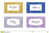 Card Template With Shiny Glitter Texture Calling Card Gift Card with Template For Calling Card