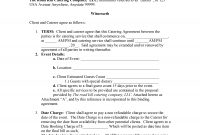 Catering Contract Template in Payment Terms Agreement Template